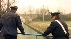 Carabinieri ispezionano un canale di Calcinato (archivio) - © www.giornaledibrescia.it