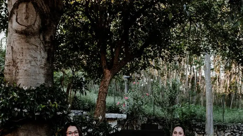 La chef con le quattro figlie e il marito - Foto Eunice Brovida, Tundra studio