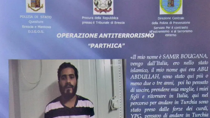 Una schermata della presentazione dell'operazione Parthica - Foto Pierre Putelli/Neg © www.giornaledibrescia.it