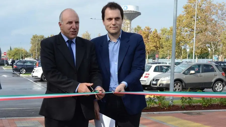 Da sinistra, gli assessori Valter Muchetti (Lavori pubblici) e Federico Manzoni (Mobilità)