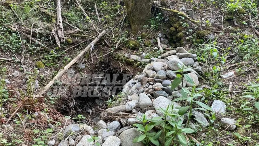 La fossa che sarebbe stata preparata per seppellire il corpo di Laura Ziliani