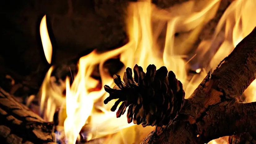 Camino, fuoco, legna da ardere (simbolica) -  © www.giornaledibrescia.it