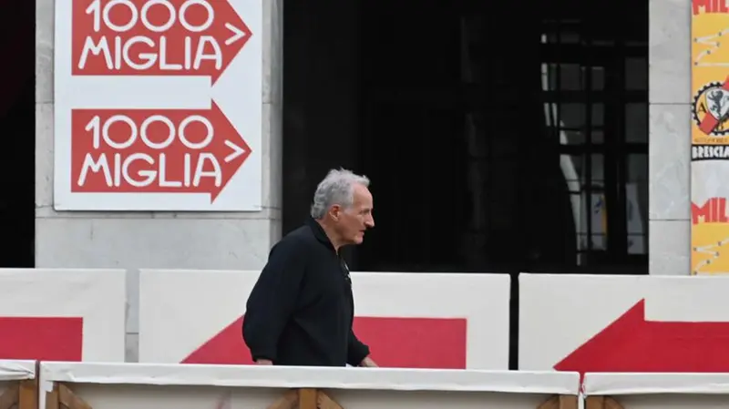 Il regista Micheal Mann in piazza Vittoria