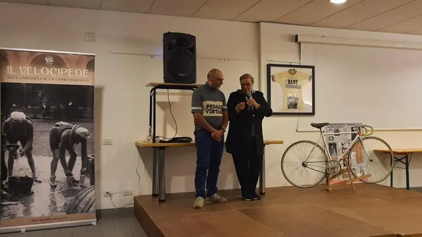 Museo del Velocipede, l'ex ciclista campionessa mondiale Mary Cressari