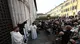 La benedizione gli animali sul sagrato della chiesa di San Francesco