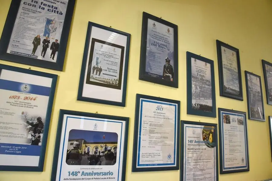 Alcuni momenti dell'incontro al Comando di via Donegani