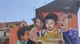 I murales in via Milano di Jupiterfab e degli studenti della Romanino