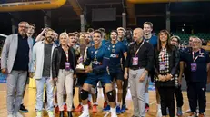 La gioia di Verona per il successo nella prima edizione del trofeo Ferramenta Astori - Foto Daniele Bianchin (Volley Montichiari)