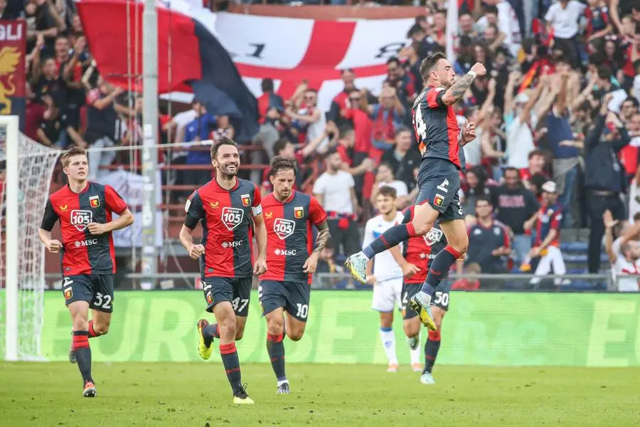 Le immagini di Genoa-Brescia