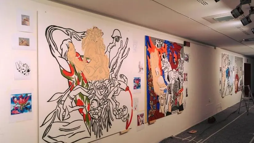 Lavori in corso al Museo Santa Giulia per Victoria Lomasko