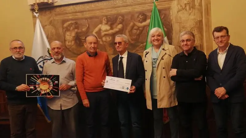 La presentazione ieri in Loggia del progetto «mensa sospesa» -  © www.giornaledibrescia.it