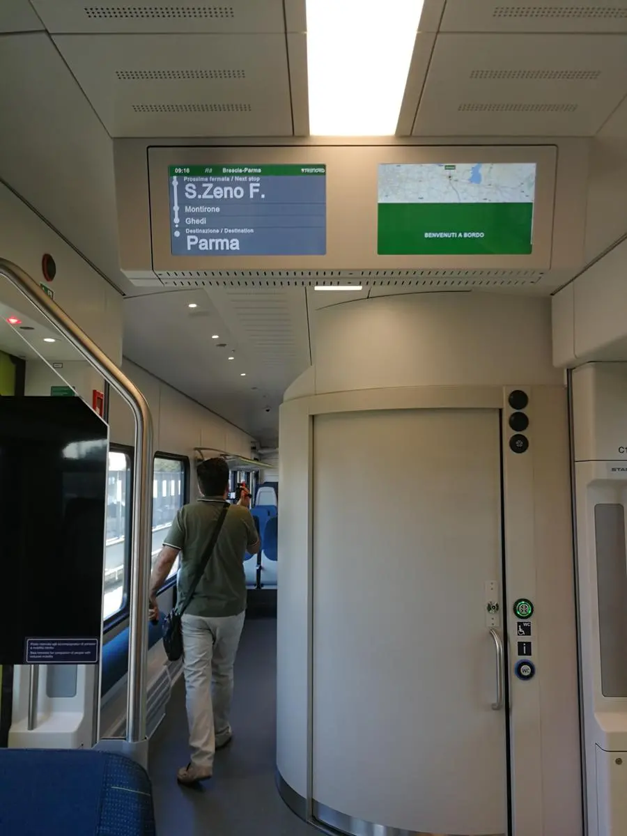 Il nuovo treno Colleoni della linea Brescia-Parma