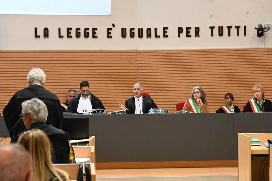 La Corte d'Assise in aula per il processo Bozzoli - Marco Ortogni/Neg © www.giornaledibrescia.it