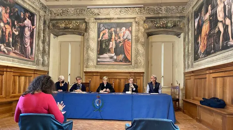 La conferenza stampa di presentazione stamattina in Loggia - © www.giornaledibrescia.it