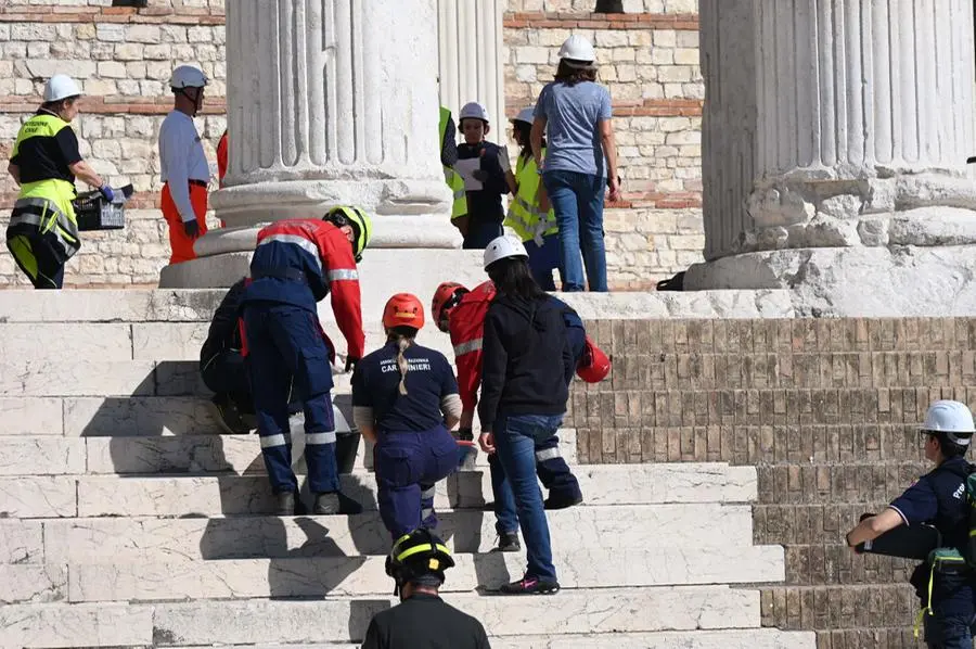 L'esercitazione post terremoto al Capitolium