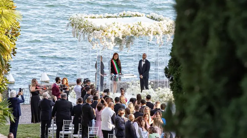 Il matrimonio di Marcell Jacobs