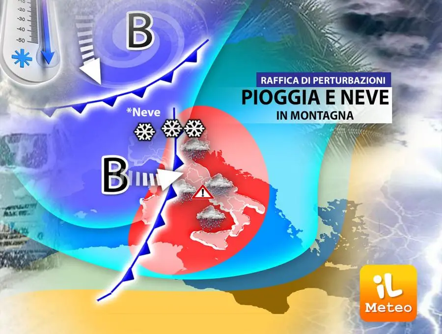 Meteo: Settimana Con 3 Perturbazioni, Nuovi Nubifragi E Neve | Giornale ...