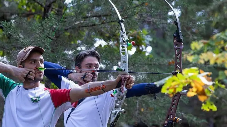 Eric Esposito (primo a sinistra) e David Jackson in azione