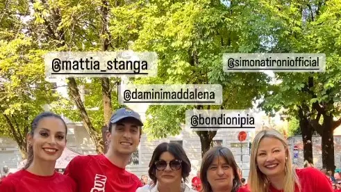 Le storie Instagram di Debora Massari, Mattia Stanga e La Iaia