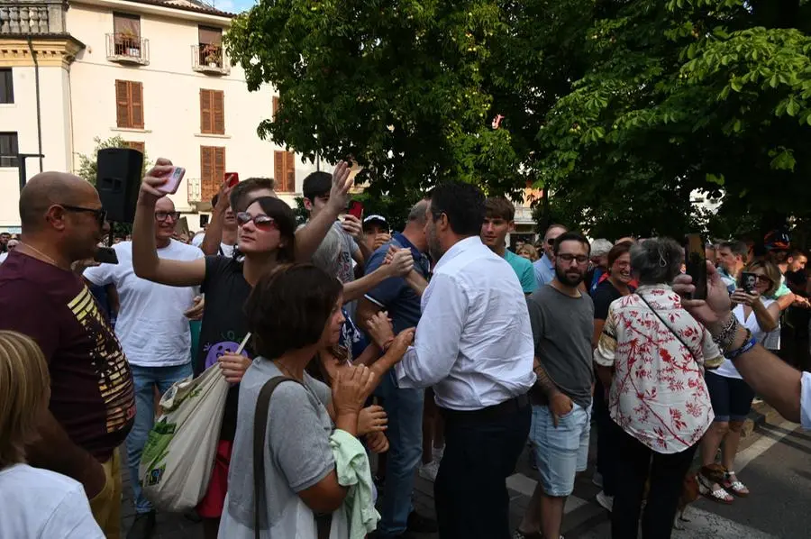 Il comizio di Matteo Salvini a Salò
