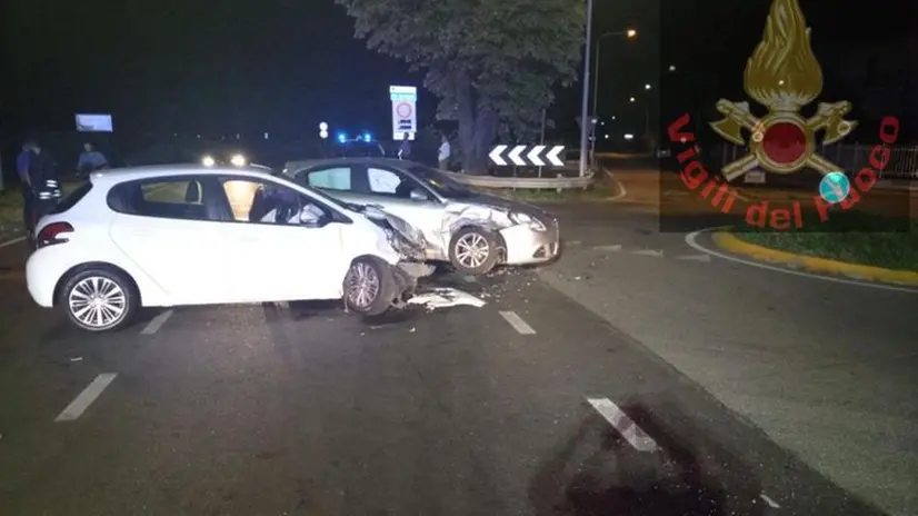 Le auto coinvolte nell'incidente mortale di Castenedolo