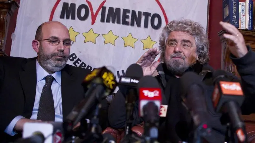 Vito Crimi e Beppe Grillo