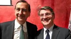 Beppe Sala con il sindaco Emilio Del Bono
