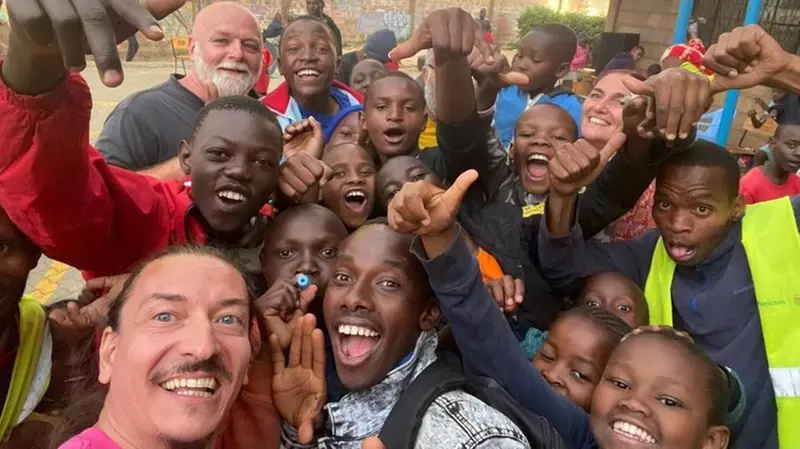 Pedrazzetti è rimasto colpito dal fatto che i bambini abbiano sempre un motivo per sorridere