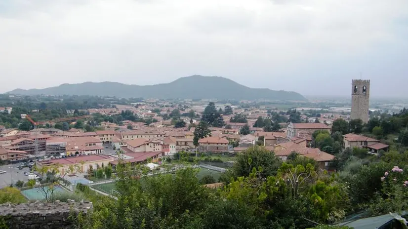 La vista di Adro dall'alto