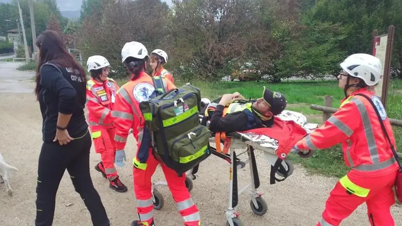 Un ferito soccorso - © www.giornaledibrescia.it