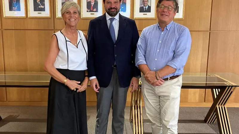 Da sinistra Laura Castelletti, Paolo Streparava, Giancarlo Turati