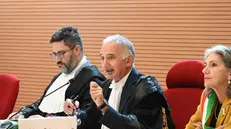 Il giudice Roberto Spanò. presidente della Corte d'Assise - Foto Marco Ortogni/Neg © www.giornaledibrescia.it