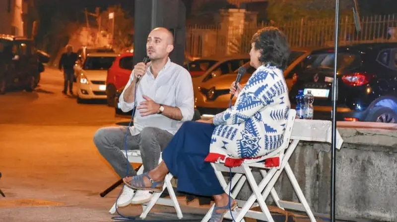 Francesco Costa con Nunzia Vallini al festival di «Biùcultura» - Foto © Rita Treccani