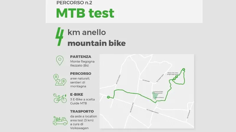 Il percorso «Mountain-bike test»