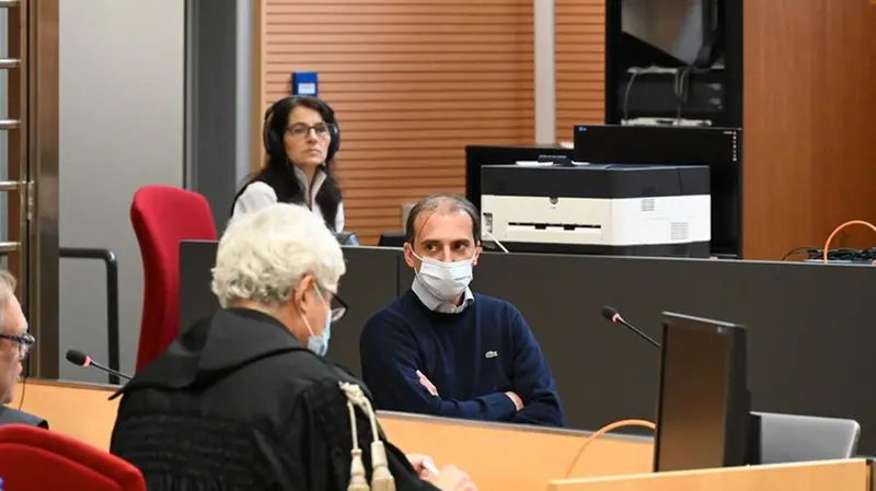 Alex Bozzoli durante un'udienza