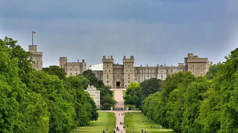 Il Castello di Windsor nella contea del Berkshire in Inghilterra