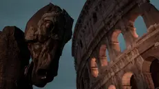 Uno scorcio del Colosseo a Roma