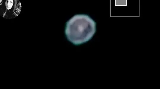 Le sei foto scattate all'oggetto luminoso