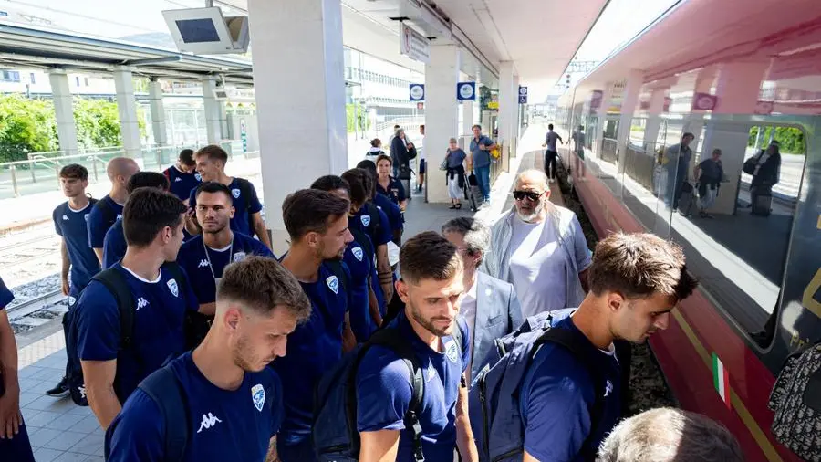 La partenza del Brescia per Frosinone