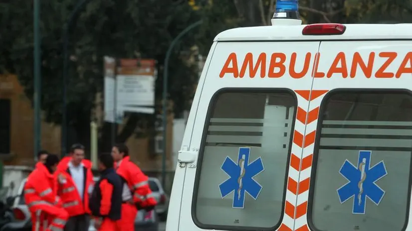 Uno scorcio di un'ambulanza
