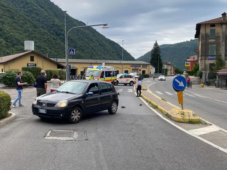 L'incidente è avvenuto in via Matteotti a Gardone Val Trompia