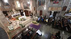 Il funerale di Daniele Goffi a Urago d'Oglio