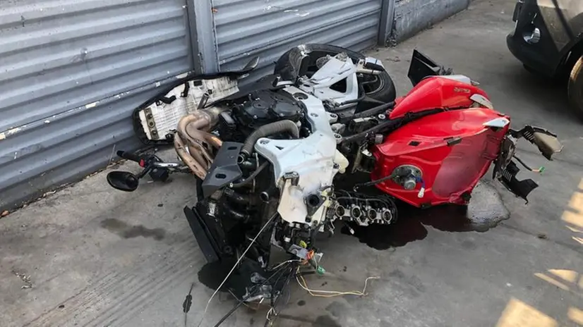 L'incidente è stato in via Triumplina a Brescia