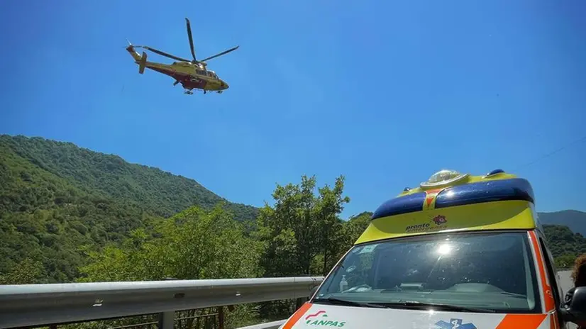 I soccorsi a Lumezzane