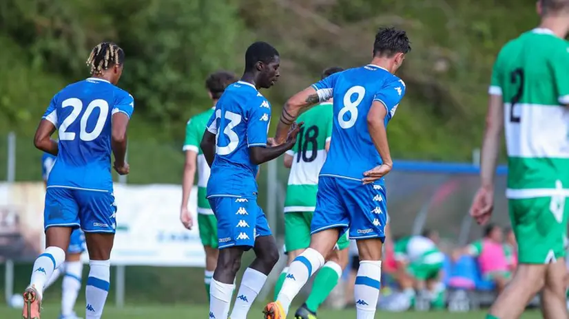 L'amichevole del Brescia con la Settaurense a Ronzone