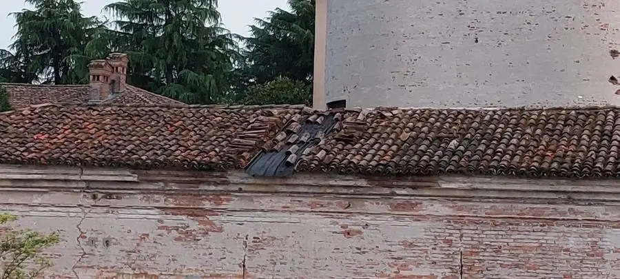 I danni del vento sulla Bassa bresciana