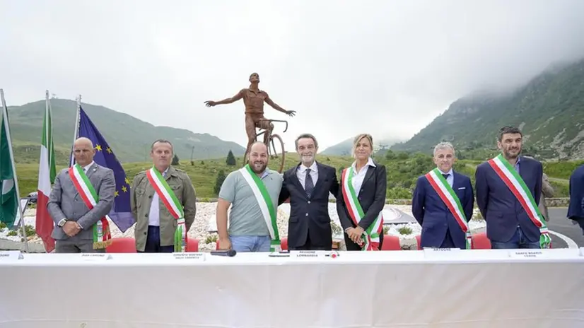 Il presidente della Lombardia Attilio Fontana in Valcamonica