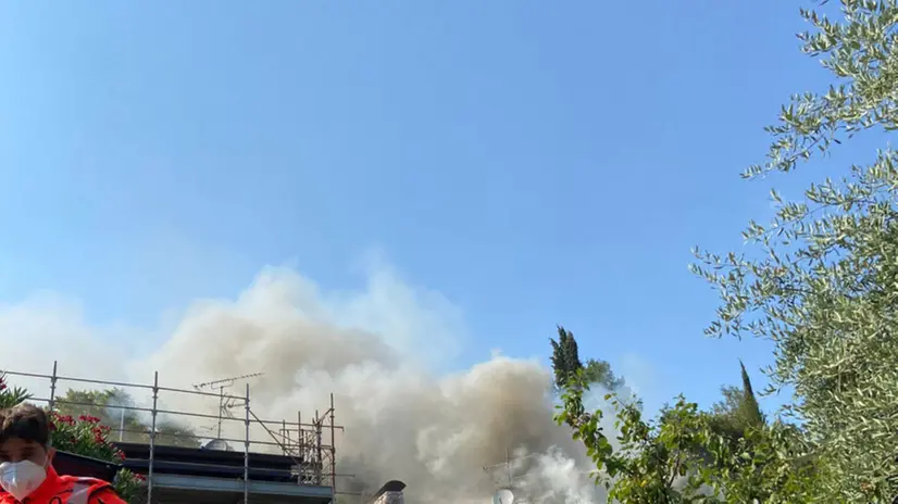 L'incendio nella villetta di Soiano