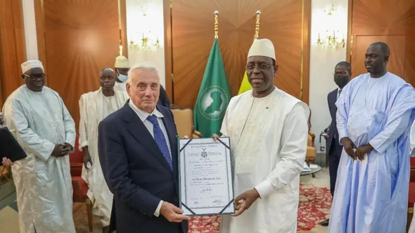 Faustino Gatta incontro il presidente del Senegal Macky Sall
