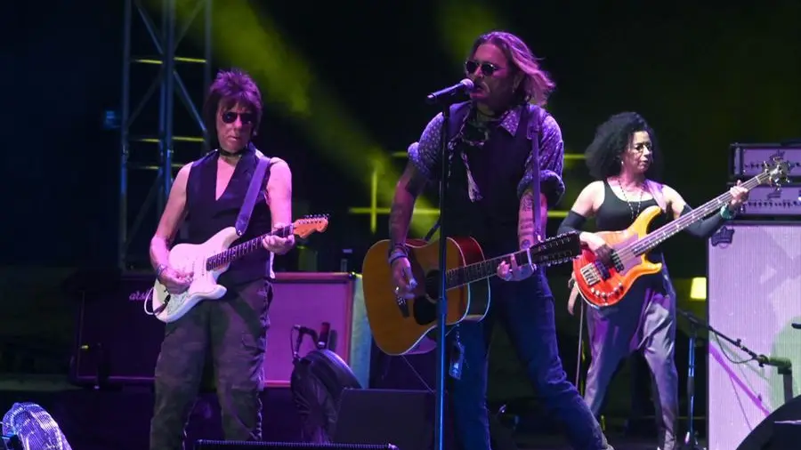 Johnny Depp e Jeff Beck sul palco